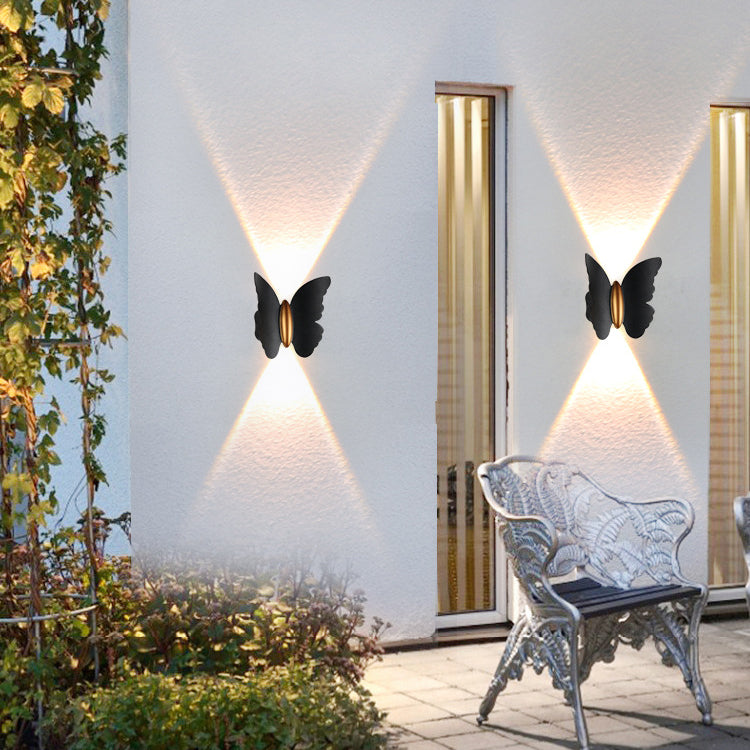 Butterfly Waterproof Aluminum LED Wall Sconce Lamp