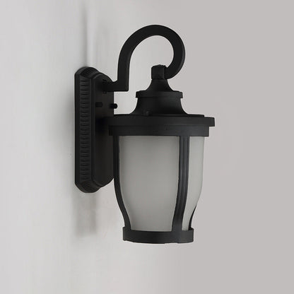 Waterproof Frosted Glass Aluminum 1-Light Wall Sconce Lamp