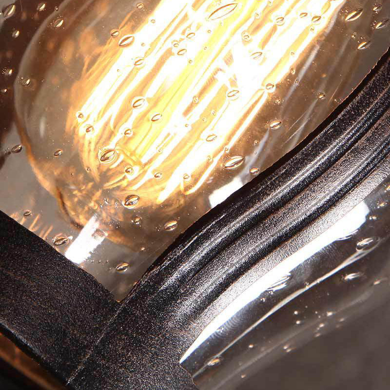 Waterproof Frosted Glass Aluminum 1-Light Wall Sconce Lamp