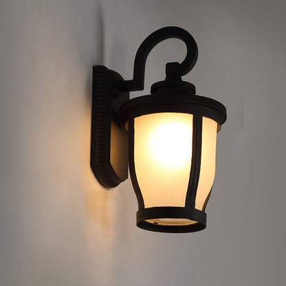 Waterproof Frosted Glass Aluminum 1-Light Wall Sconce Lamp