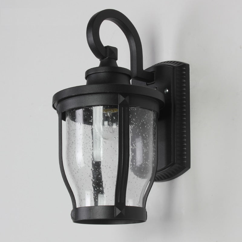 Waterproof Frosted Glass Aluminum 1-Light Wall Sconce Lamp