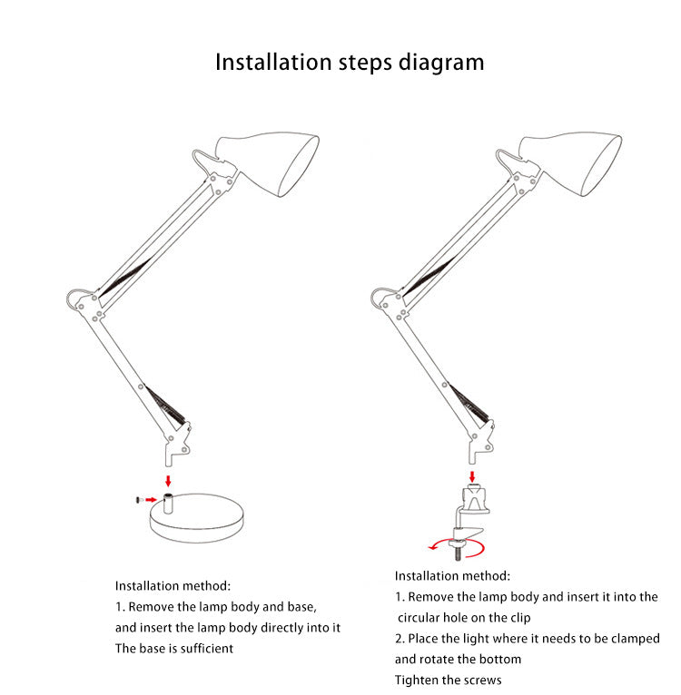 Modern Round Iron Table Lamp