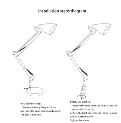 Modern Round Iron Table Lamp