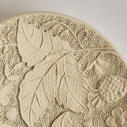 French Leaves Round Resin 1-Light Wall Sconce Lamp