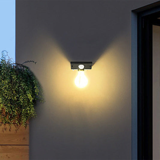 Waterproof Sensor ABS Tungsten Bulb LED Wall Sconce Lamp