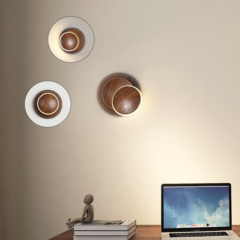 Rotatable Grain Iron Aluminum LED Kids Wall Sconce Lamp
