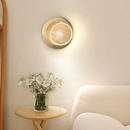 Rotatable Grain Iron Aluminum LED Kids Wall Sconce Lamp