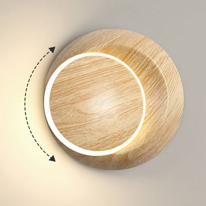 Rotatable Grain Iron Aluminum LED Kids Wall Sconce Lamp