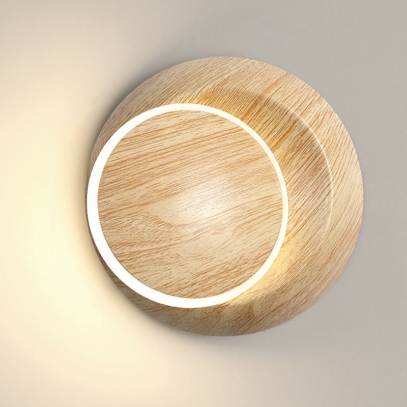 Rotatable Grain Iron Aluminum LED Kids Wall Sconce Lamp