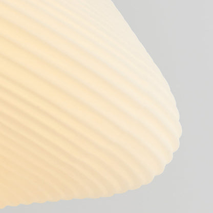 Nordic Oval Striped Glass Wood 1-Light Wall Sconce Lamp