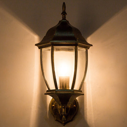 Waterproof Frosted Clear Glass 1-Light Wall Sconce Lamp