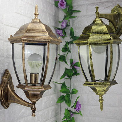 Waterproof Frosted Clear Glass 1-Light Wall Sconce Lamp