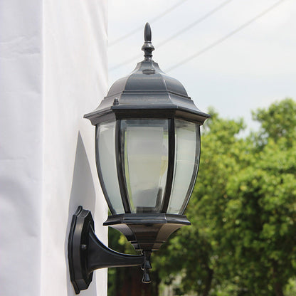 Waterproof Frosted Clear Glass 1-Light Wall Sconce Lamp