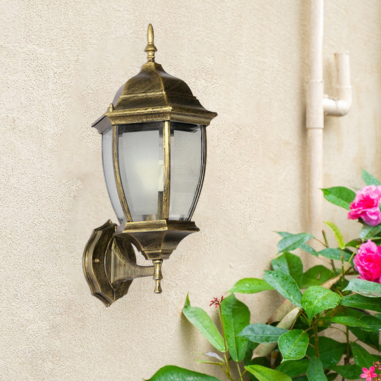 Waterproof Frosted Clear Glass 1-Light Wall Sconce Lamp