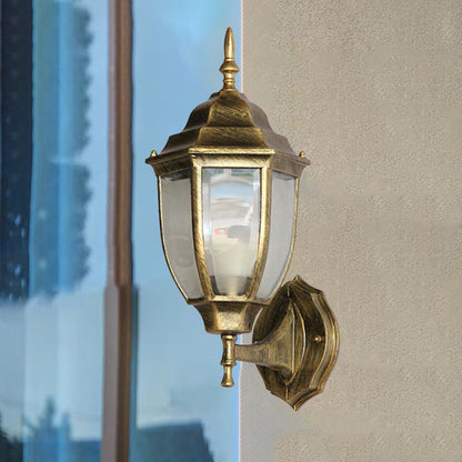 Waterproof Frosted Clear Glass 1-Light Wall Sconce Lamp