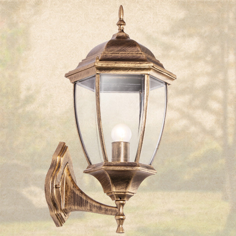 Waterproof Frosted Clear Glass 1-Light Wall Sconce Lamp