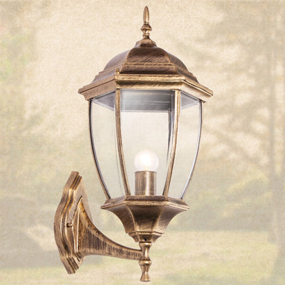 Waterproof Frosted Clear Glass 1-Light Wall Sconce Lamp