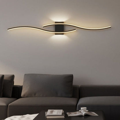 Geometric Long Strip Iron Acrylic LED Wall Sconce Lamp
