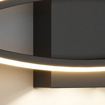 Geometric Long Strip Iron Acrylic LED Wall Sconce Lamp