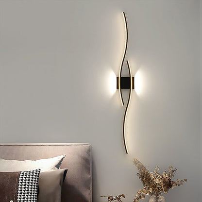 Geometric Long Strip Iron Acrylic LED Wall Sconce Lamp