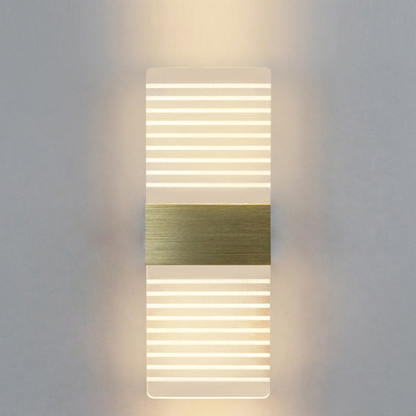 Rectangle Feather Sky Acrylic Aluminum LED Wall Sconce Lamp