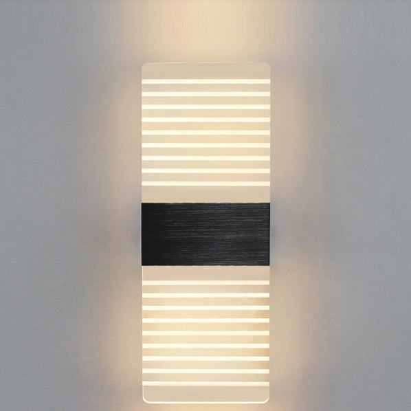 Rectangle Feather Sky Acrylic Aluminum LED Wall Sconce Lamp