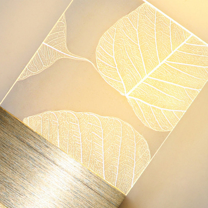 Rectangle Feather Sky Acrylic Aluminum LED Wall Sconce Lamp
