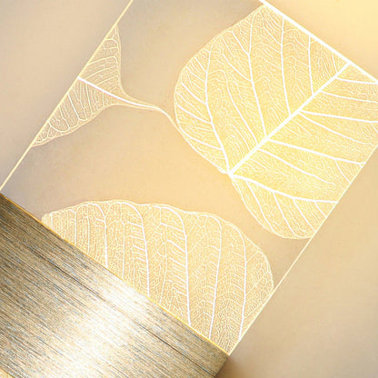Rectangle Feather Sky Acrylic Aluminum LED Wall Sconce Lamp