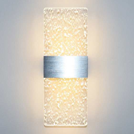 Rectangle Feather Sky Acrylic Aluminum LED Wall Sconce Lamp