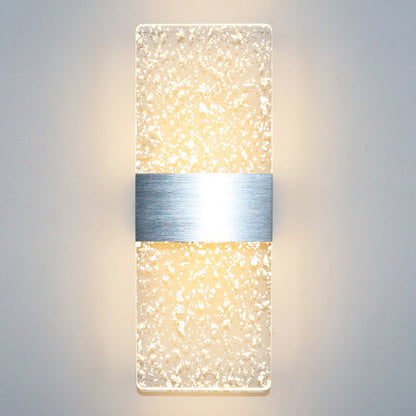 Rectangle Feather Sky Acrylic Aluminum LED Wall Sconce Lamp