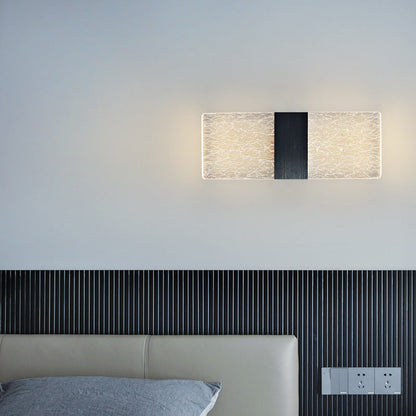Rectangle Feather Sky Acrylic Aluminum LED Wall Sconce Lamp
