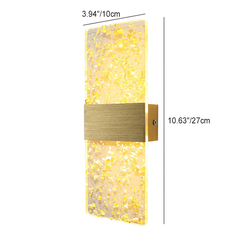 Rectangle Feather Sky Acrylic Aluminum LED Wall Sconce Lamp