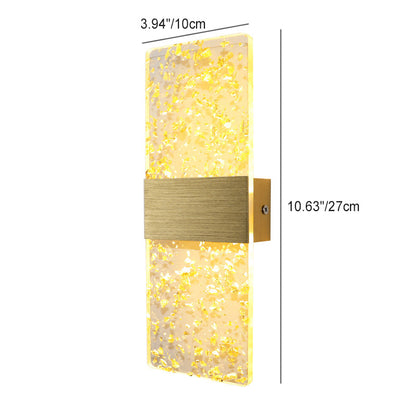 Rectangle Feather Sky Acrylic Aluminum LED Wall Sconce Lamp