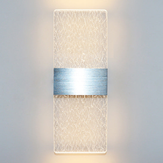 Rectangle Feather Sky Acrylic Aluminum LED Wall Sconce Lamp