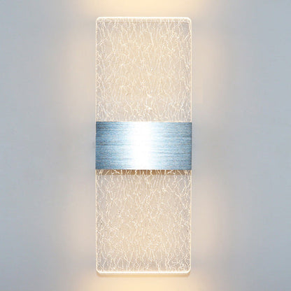 Rectangle Feather Sky Acrylic Aluminum LED Wall Sconce Lamp