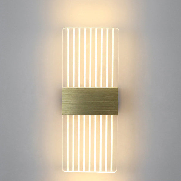 Rectangle Feather Sky Acrylic Aluminum LED Wall Sconce Lamp