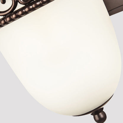 Waterproof Pattern Aluminum Glass 1-Light Wall Sconce Lamp