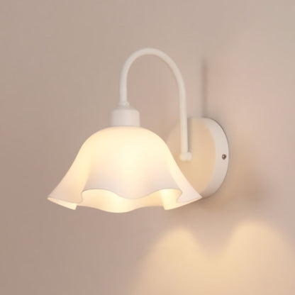 Nordic Acrylic Glass Flower Iron 1-Light Wall Sconce Lamp