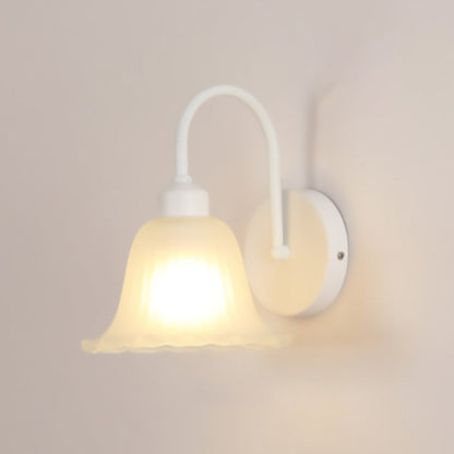 Nordic Acrylic Glass Flower Iron 1-Light Wall Sconce Lamp