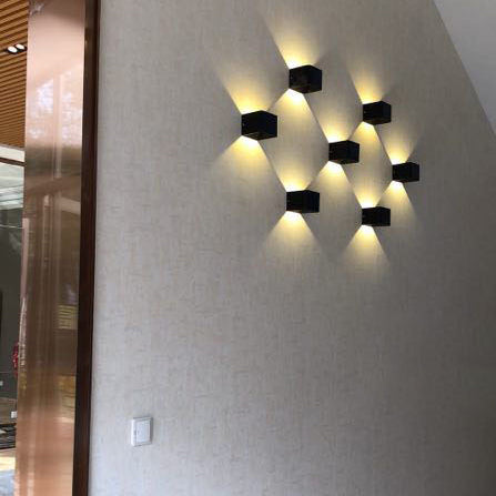 Waterproof Aluminum Glass Induction LED Wall Sconce Lamp