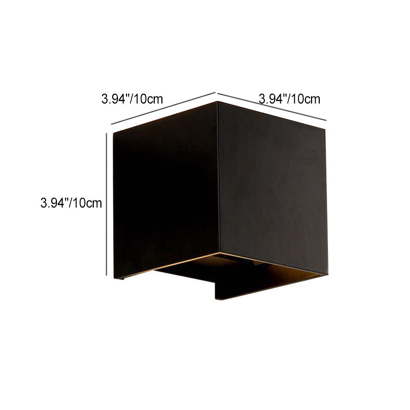 Waterproof Aluminum Glass Induction LED Wall Sconce Lamp