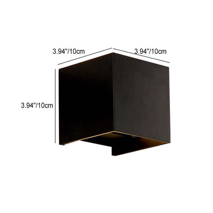 Waterproof Aluminum Glass Induction LED Wall Sconce Lamp
