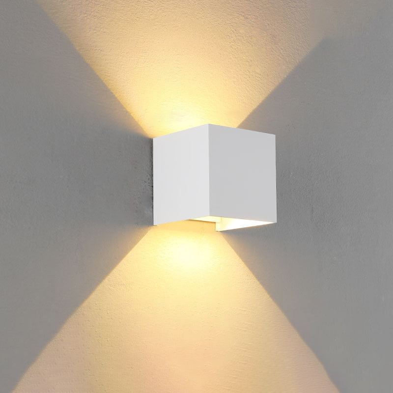 Waterproof Aluminum Glass Induction LED Wall Sconce Lamp