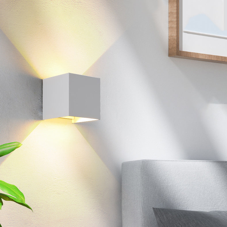 Waterproof Aluminum Glass Induction LED Wall Sconce Lamp