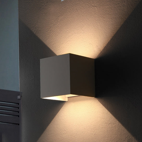 Waterproof Aluminum Glass Induction LED Wall Sconce Lamp