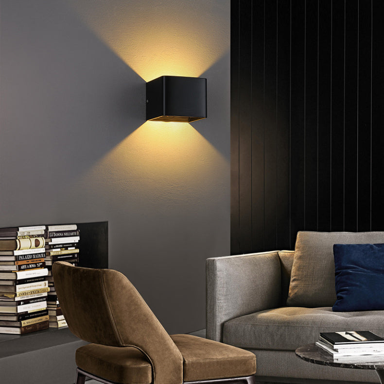 Waterproof Aluminum Glass Induction LED Wall Sconce Lamp