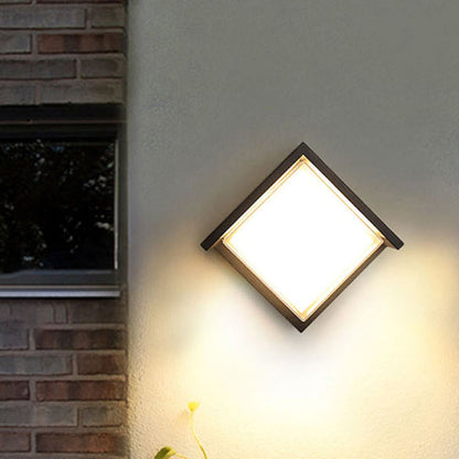 Waterproof Square Plastic Acrylic LED Wall Sconce Lamp