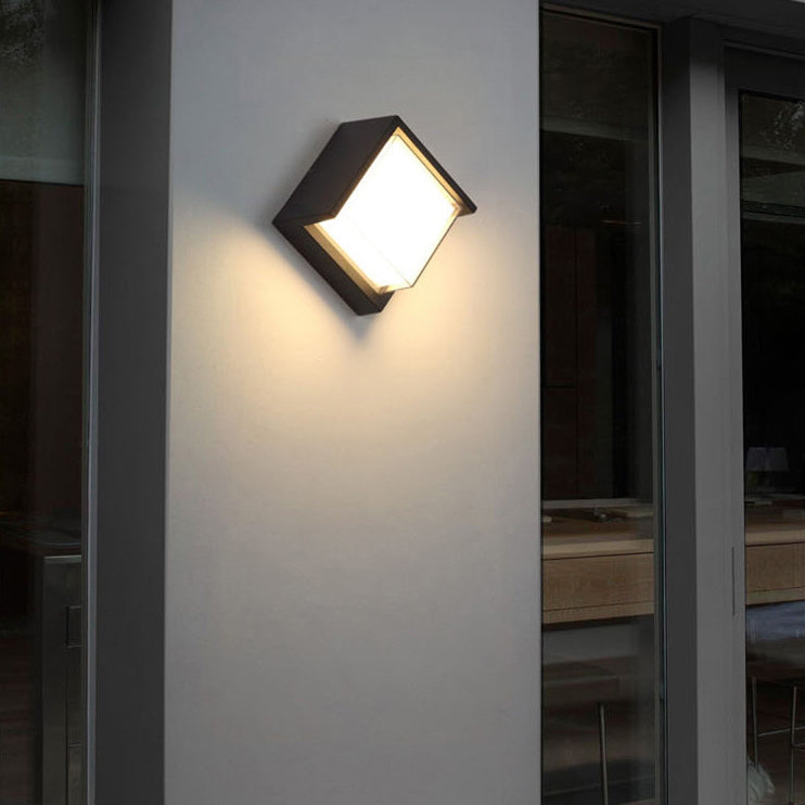 Waterproof Square Plastic Acrylic LED Wall Sconce Lamp
