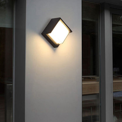 Waterproof Square Plastic Acrylic LED Wall Sconce Lamp