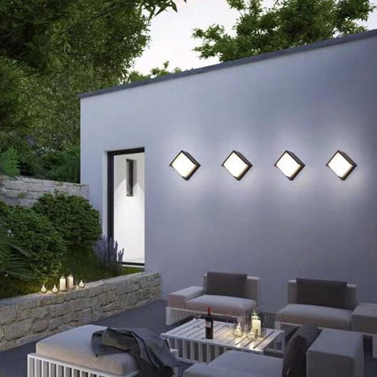 Waterproof Square Plastic Acrylic LED Wall Sconce Lamp